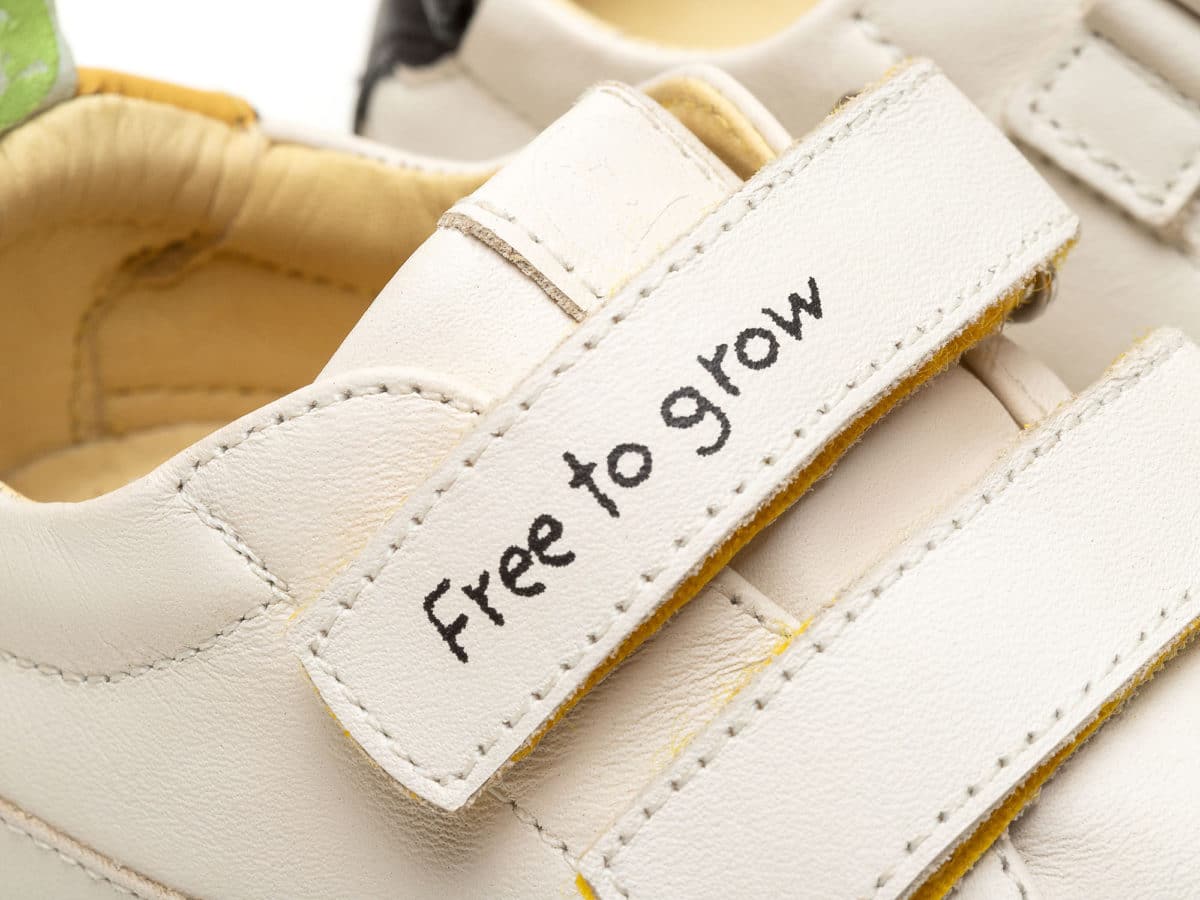 Tip Toey Joey - Bossy Play / White with Yellow Velcro - Image 6