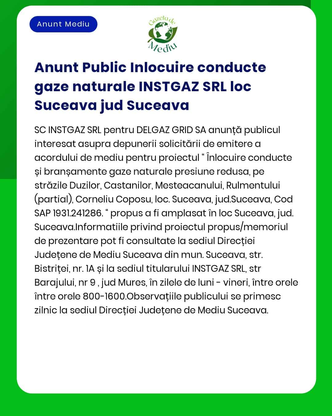 Nu există informații suficiente în cererea ta pentru a reda strict textul din anunț Furnizează textul exact al anunțului pentru a primi răspunsul solicitat