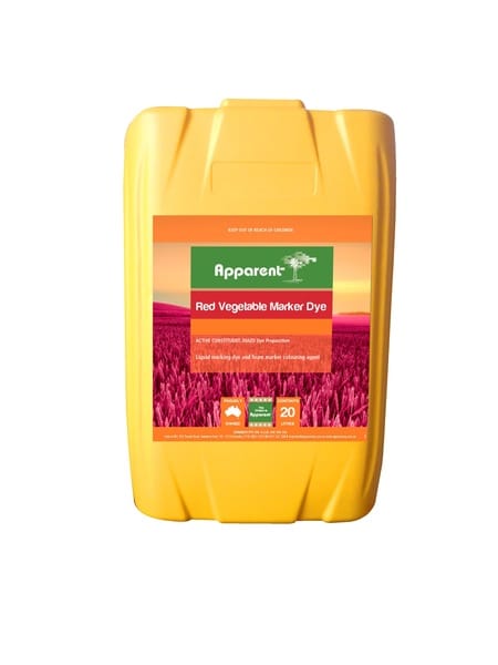 apparent red veg dye 20L