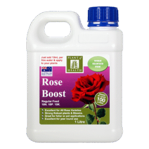 Rose Boost 1 litre concentrate liquid fertiliser bottle