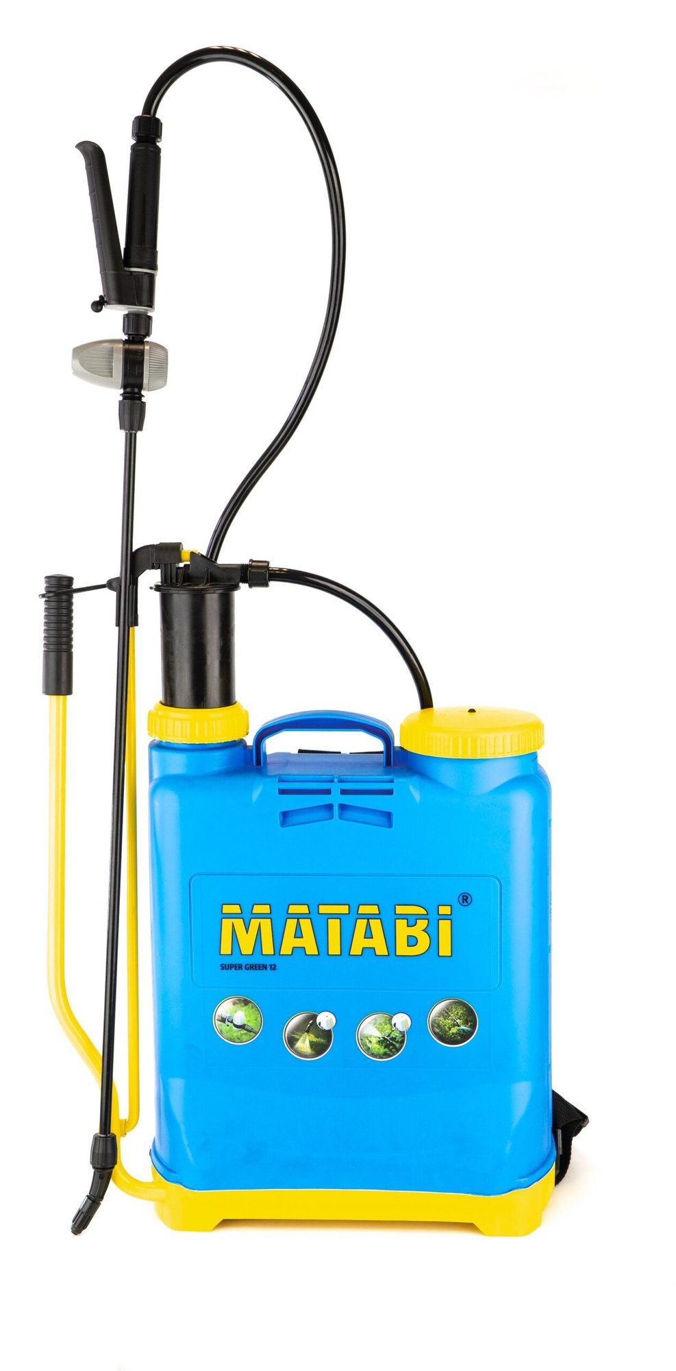 Matabi Super Green 12 L backpack sprayer with fibreglass lance and padded straps
