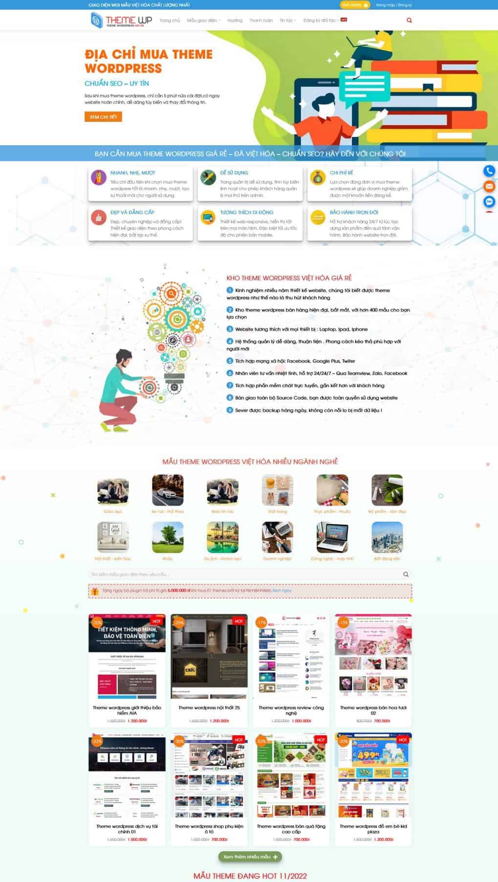 Theme WordPress bán theme