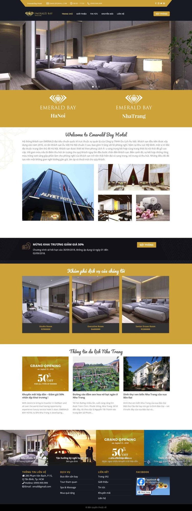 Theme wordpress giới thiệu khách sạn