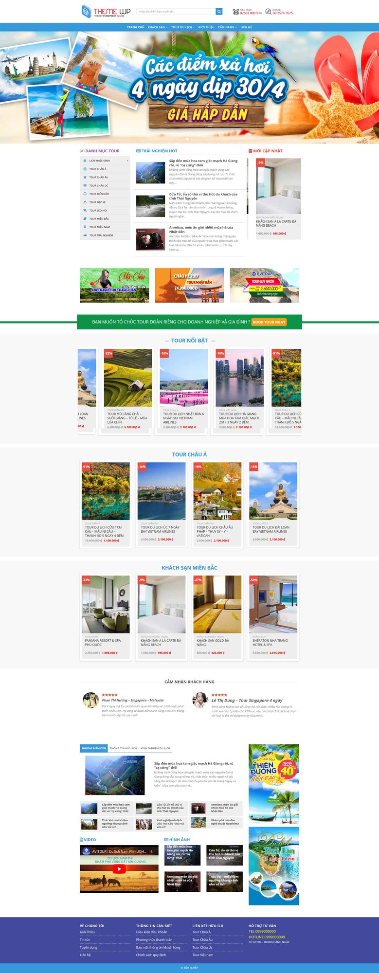 Theme wordpress du lịch 06