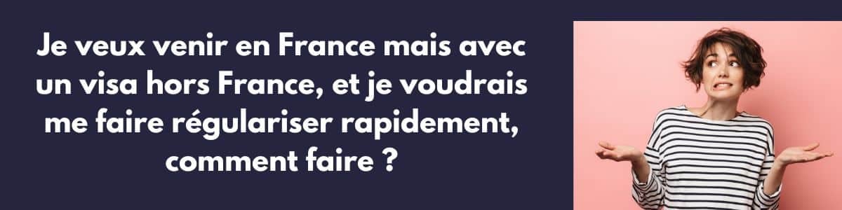 Venir en france avec un visa Schengen me donne le droit à un titre de séjour ? Non car ce ne sont que les visa français. Le visa Schengen permet de se balader partout en Europe. En plus en Droit des étrangers - Il est important de bien se renseigner et de prendre le temps de réfléchir à la solution qui vous convient le mieux avant de déposer une demande de régularisation en trouvant votre aide pour la régularisation