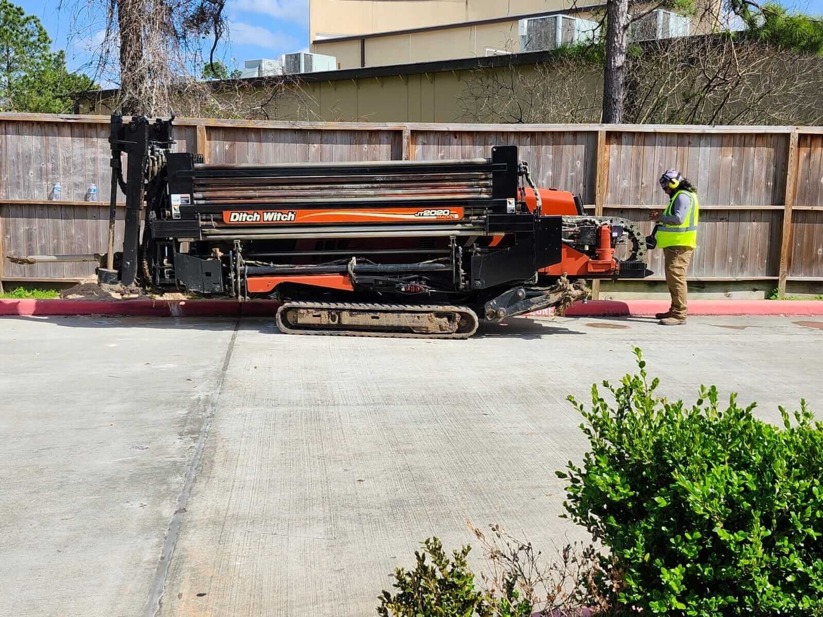 Drill ready to begin work