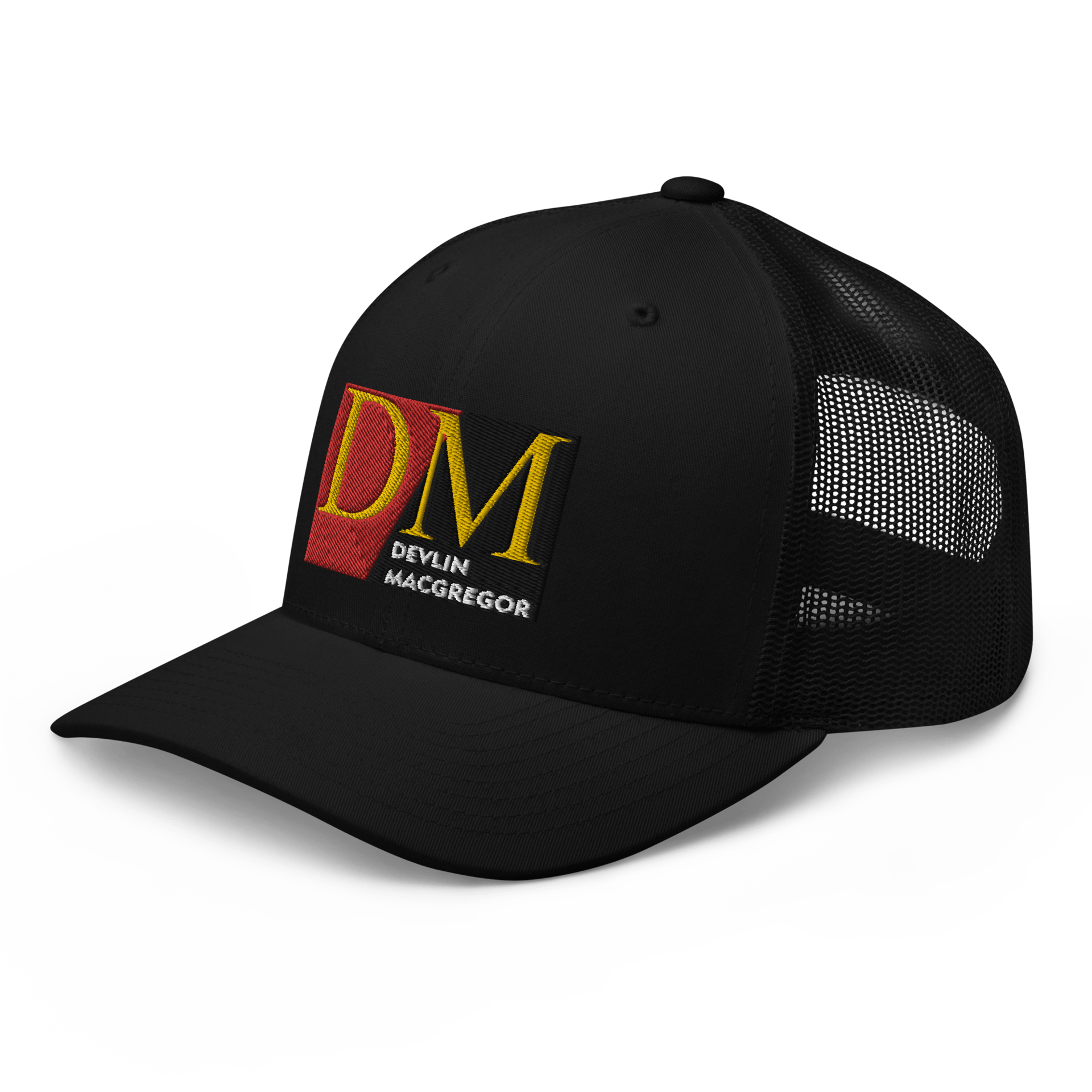 Devlin Macgregor Logo Trucker Cap (Black or White) - Image 7