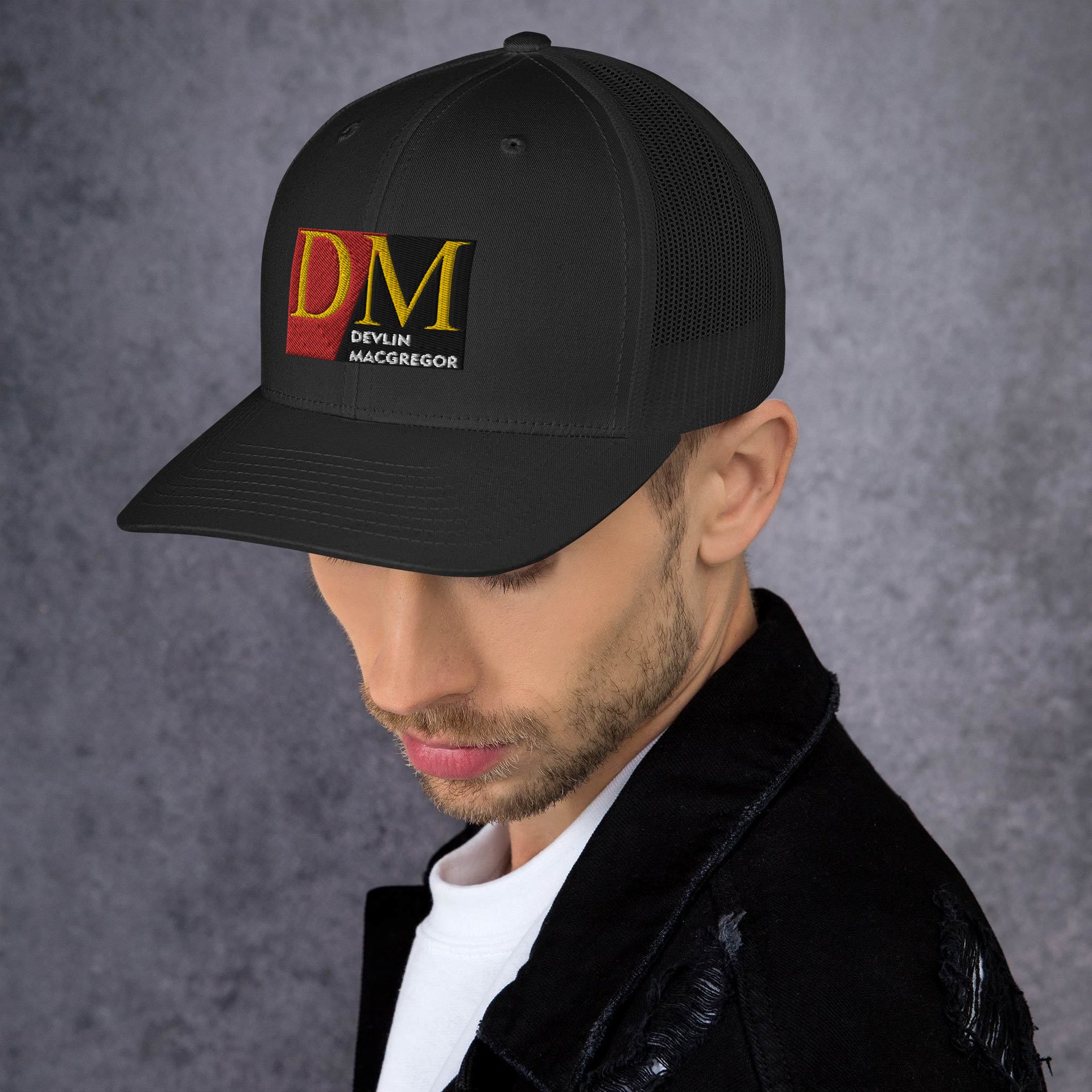 Devlin Macgregor Logo Trucker Cap (Black or White) - Image 9