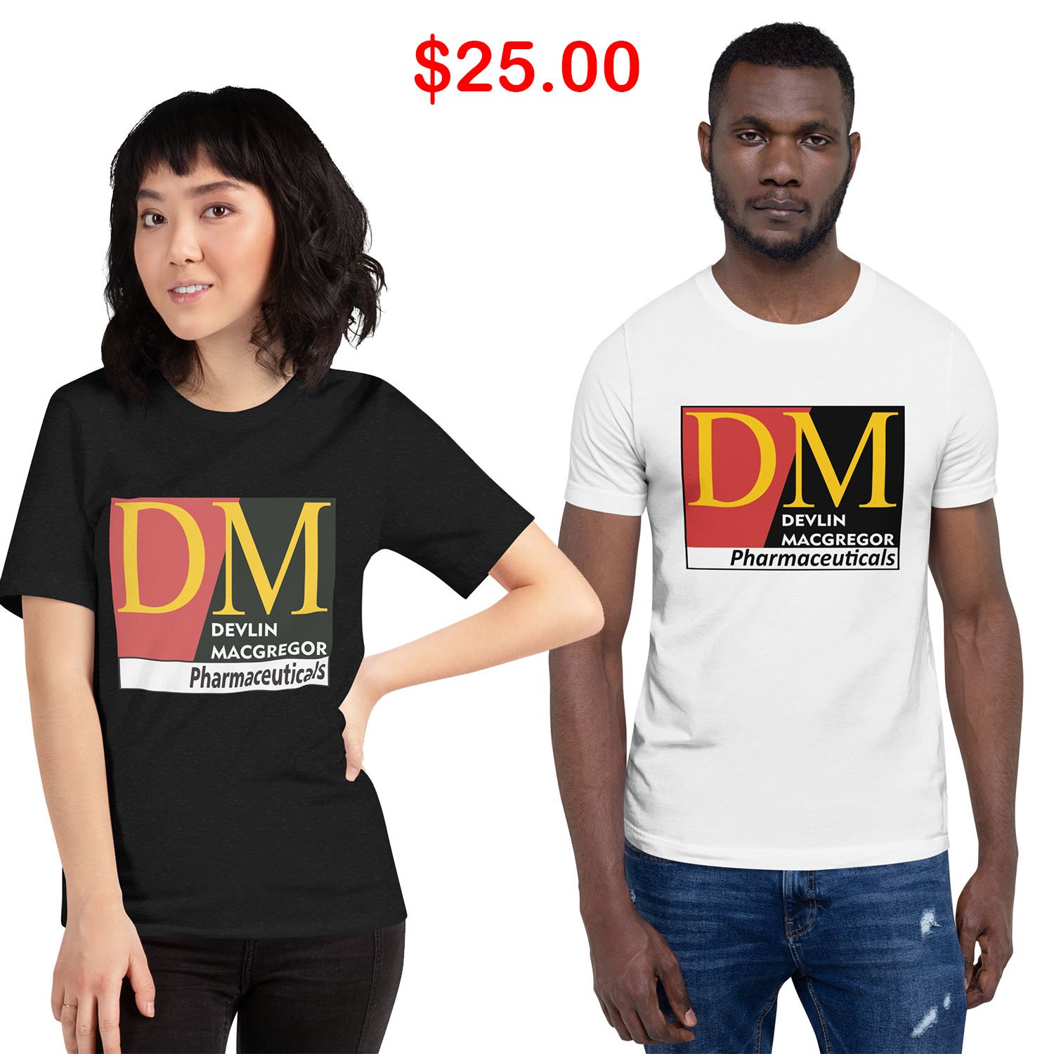 Devlin Macgregor Tee (White, Silver or Black)