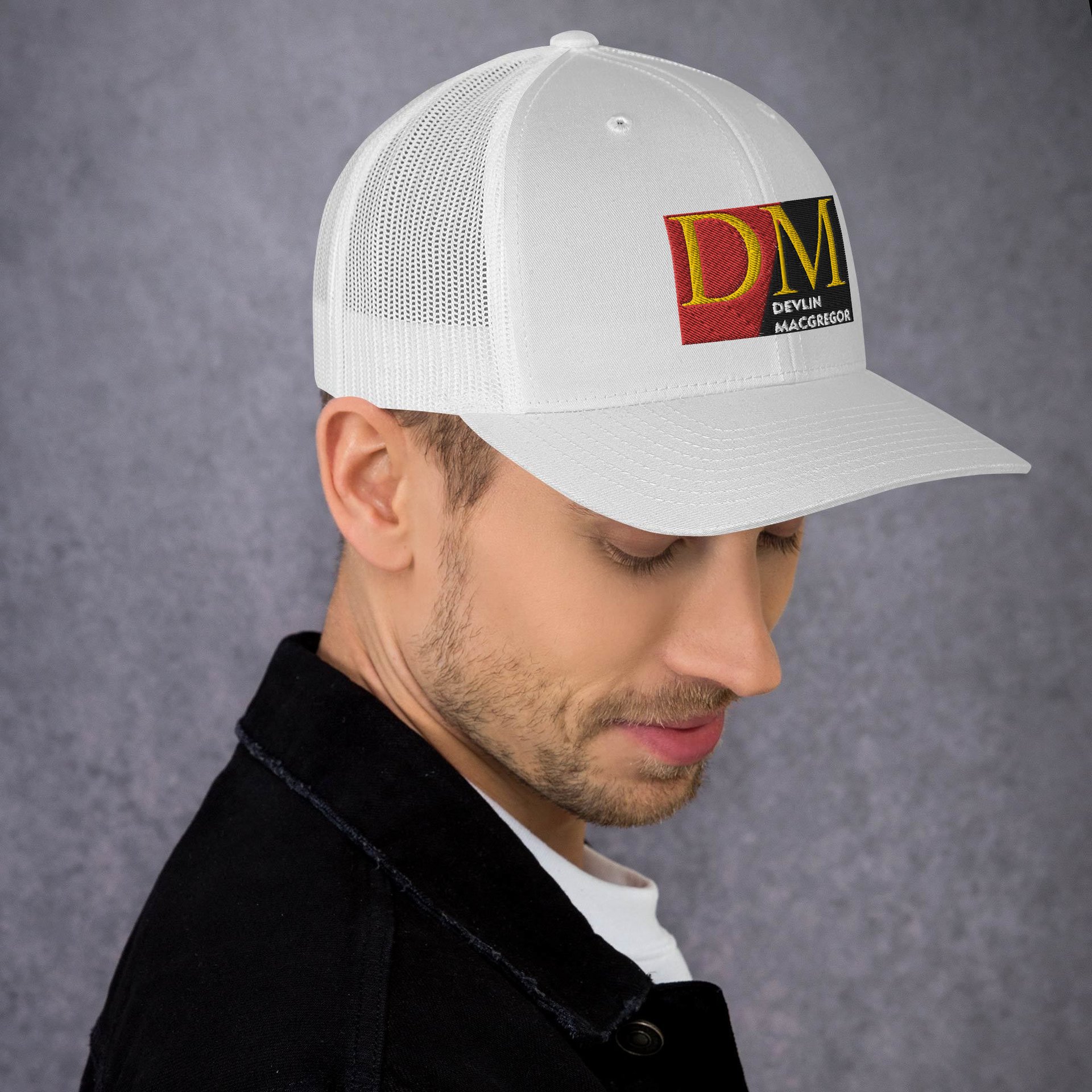 Devlin Macgregor Logo Trucker Cap (Black or White) - Image 12