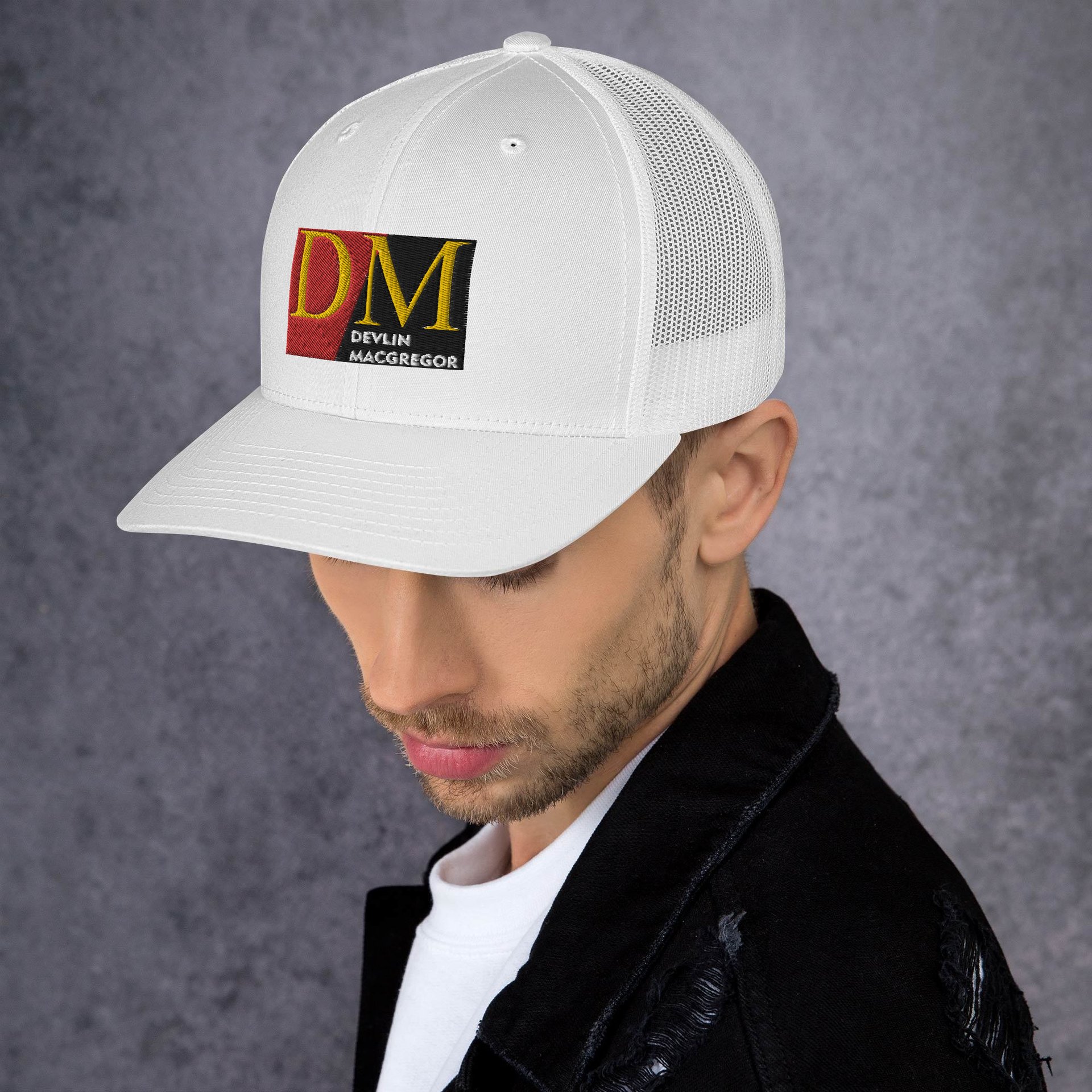 Devlin Macgregor Logo Trucker Cap (Black or White) - Image 11