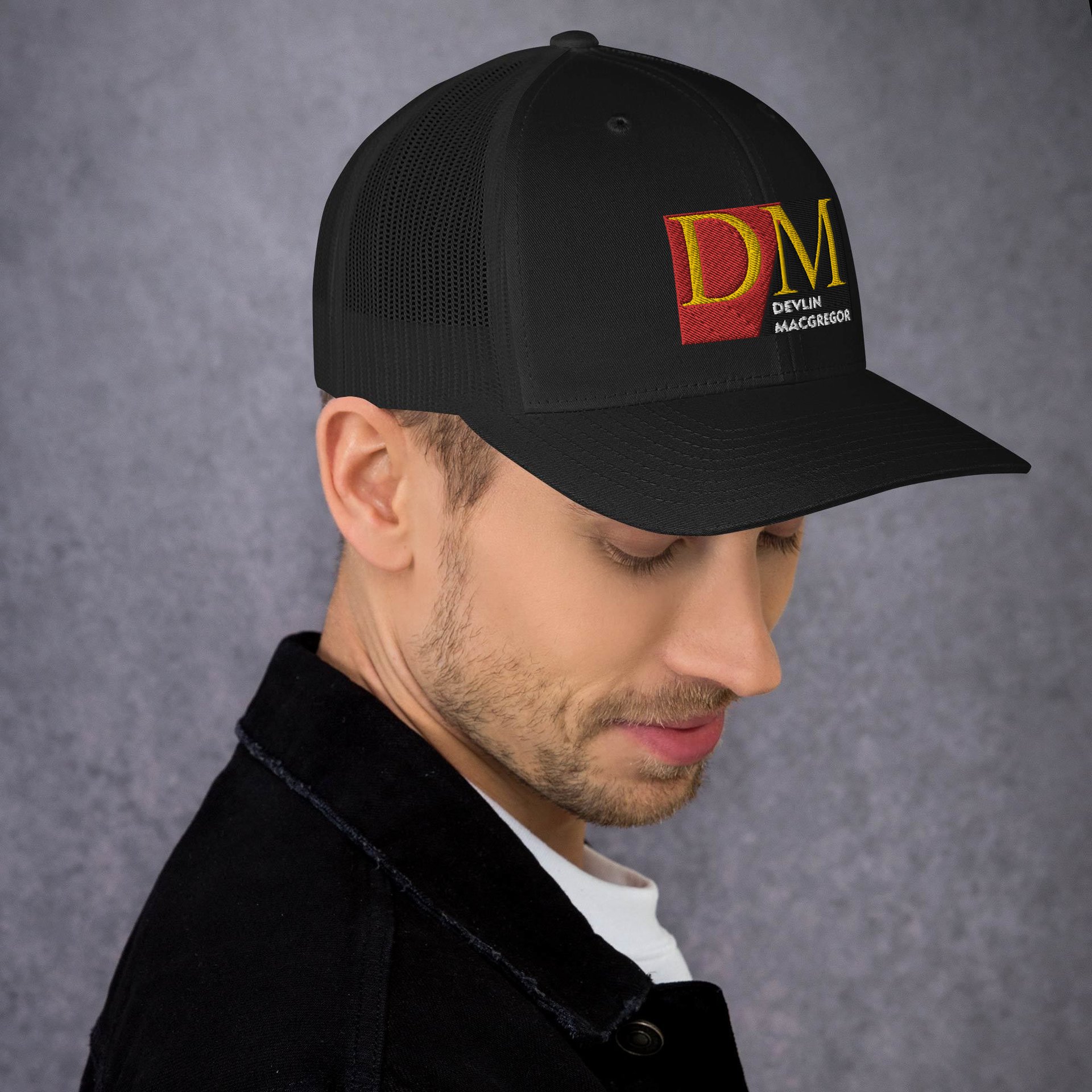 Devlin Macgregor Logo Trucker Cap (Black or White) - Image 10