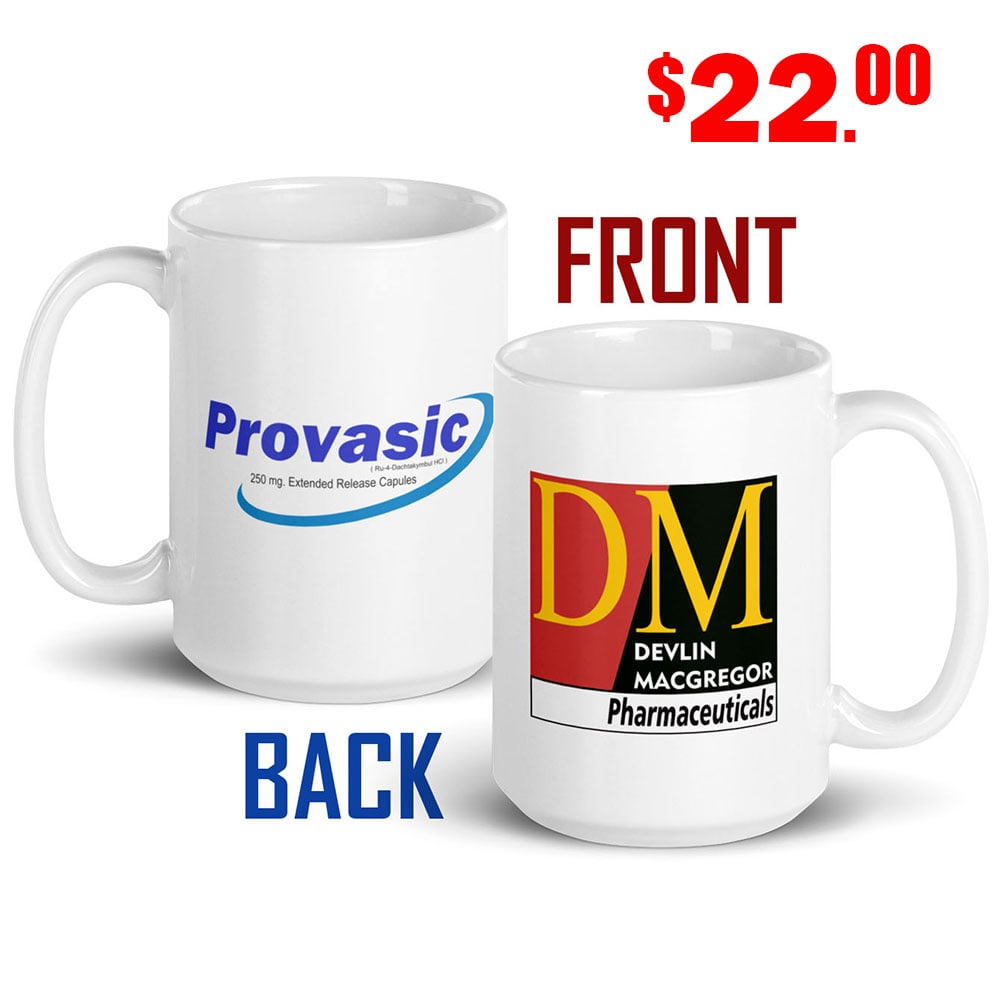Ceramic Mug, 15 Ounce - DM and Provasic Logos
