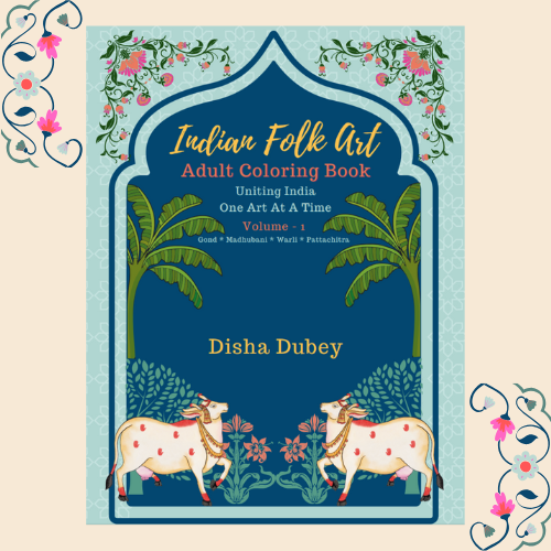 Indian Folk Art Adult Coloring Book