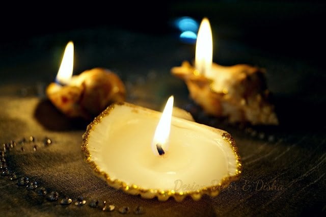 DIY Seashell & Conch Candles Diwali DIY & Home Decor Ideas