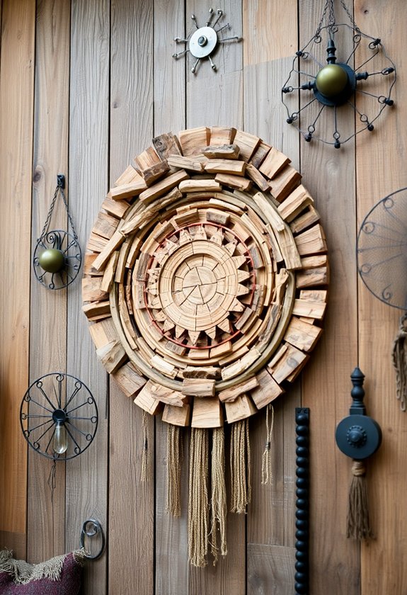 Rustic Wall Art: Recycled Material Inspiration 1 eco friendly rustic wall decor