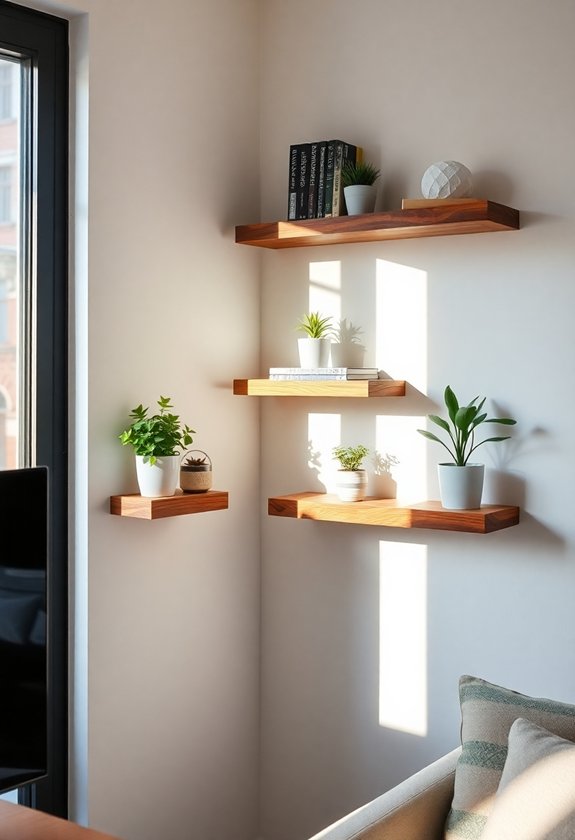 Smart Woodworking Projects for Tiny Apartments 4 innovative wall shelf designs