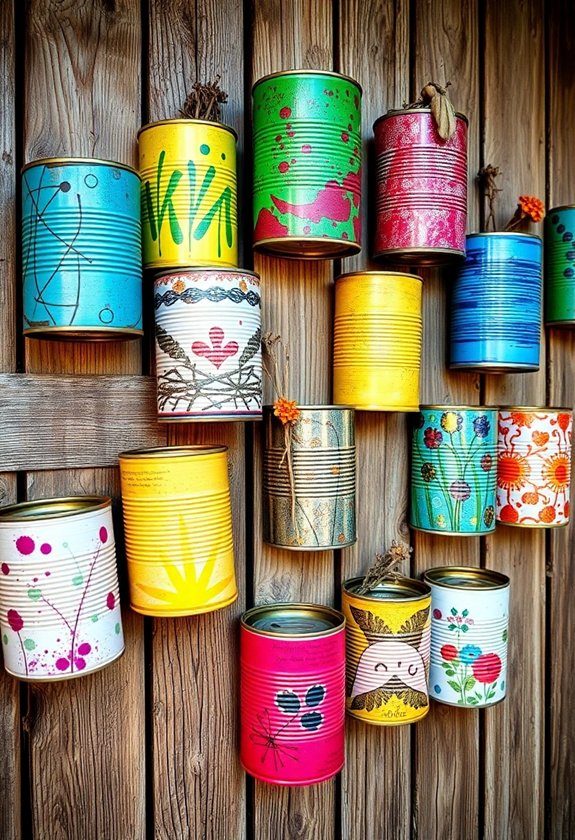 Rustic Wall Art: Recycled Material Inspiration 4 creative reuse of cans