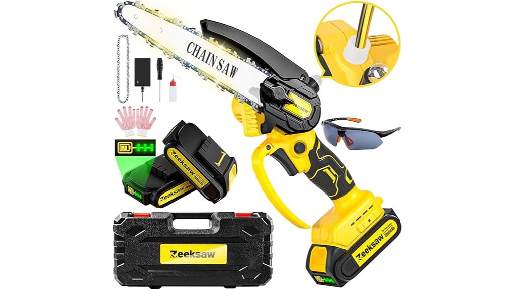 Cordless Mini Chainsaw 6 Inch Review 1 compact electric cutting tool