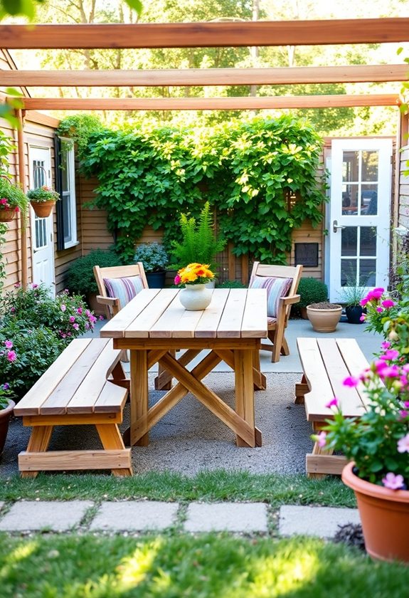 Cost-Effective Backyard Furniture Plans for Starters 1 affordable diy patio designs