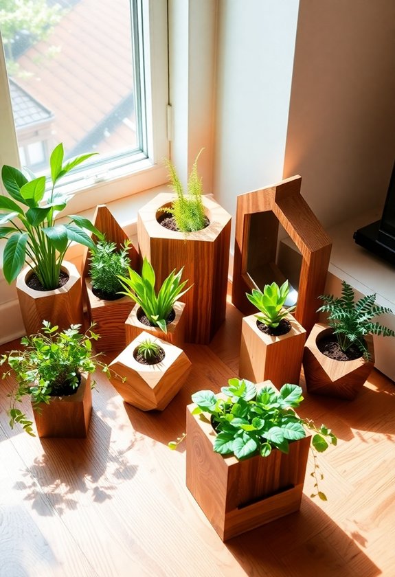 Crafting Wood Decor for Compact Spaces 7 unique indoor planters design