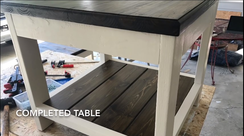 Farmhouse End Table (DIY) with Build Plans 4 farmhouse end table