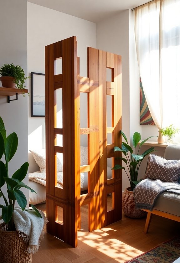 Smart Woodworking Projects for Tiny Apartments 10 chic interior space separators