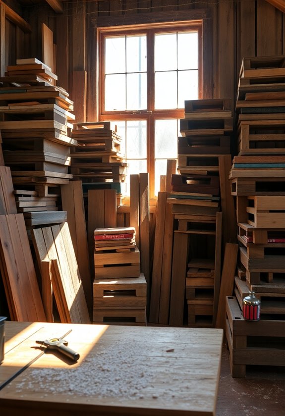 Inexpensive Vintage Wood Shelving Hacks 2 sourcing reclaimed timber materials