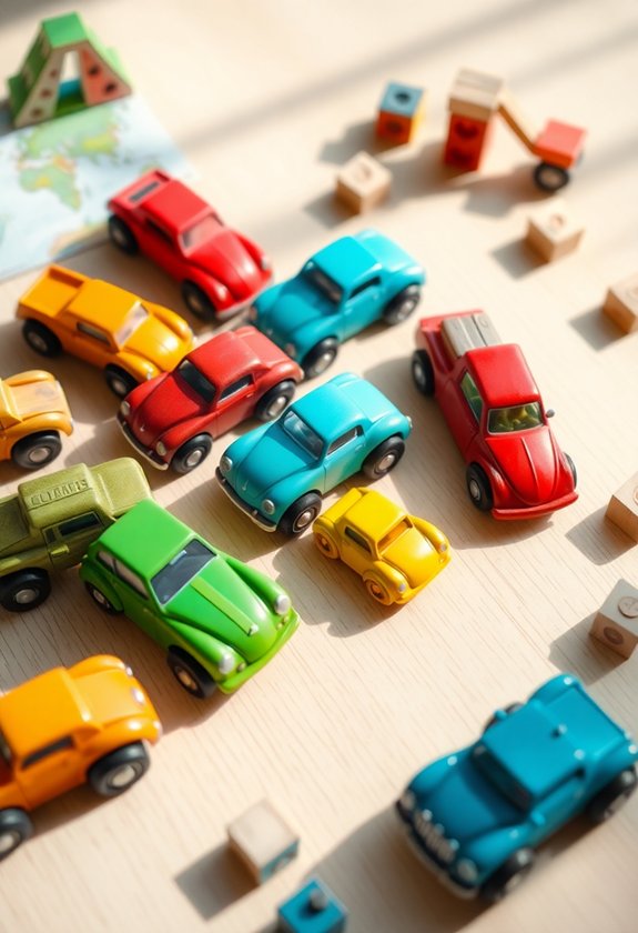 Affordable Wooden Toy Designs for Kids 6 vintage collectible toy vehicles