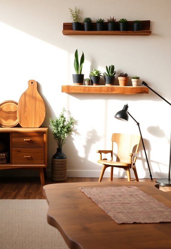 Crafting Wood Decor for Compact Spaces 2 natural aesthetic home enhancement