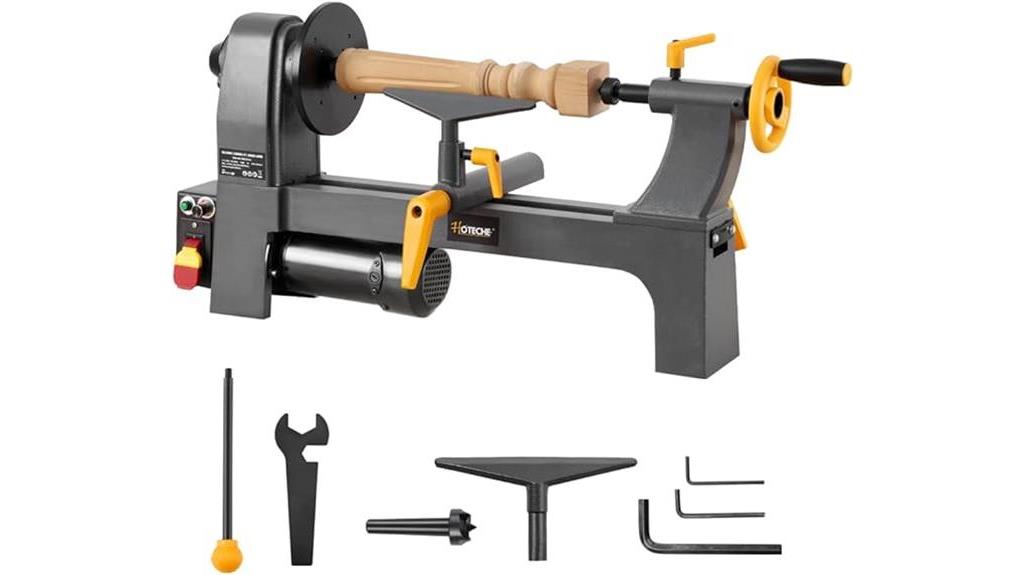 Hoteche Benchtop Wood Lathe Review 1 hoteche wood lathe assessment