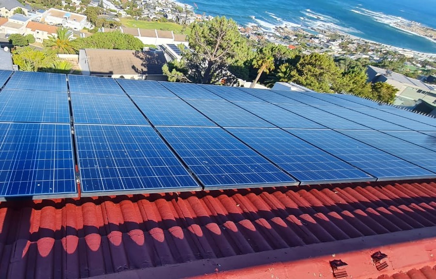 Solar Panels Installed on the roof of a building