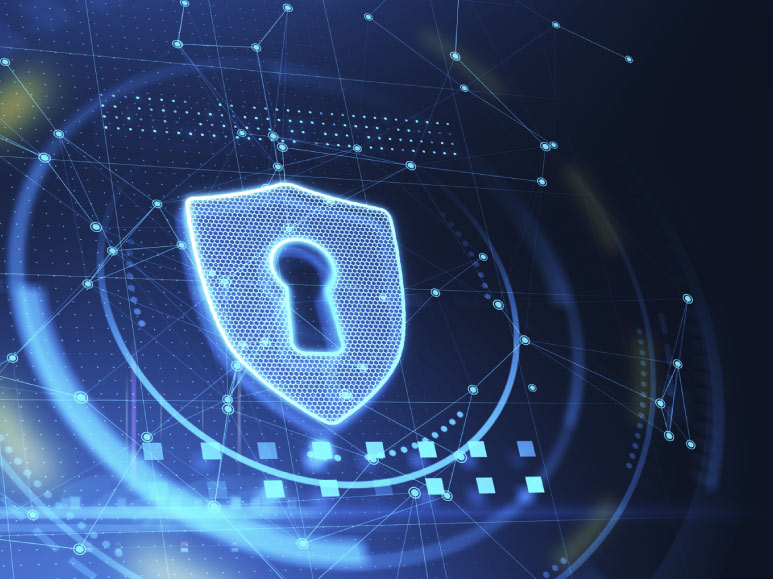 ilustração representando segurança na internet