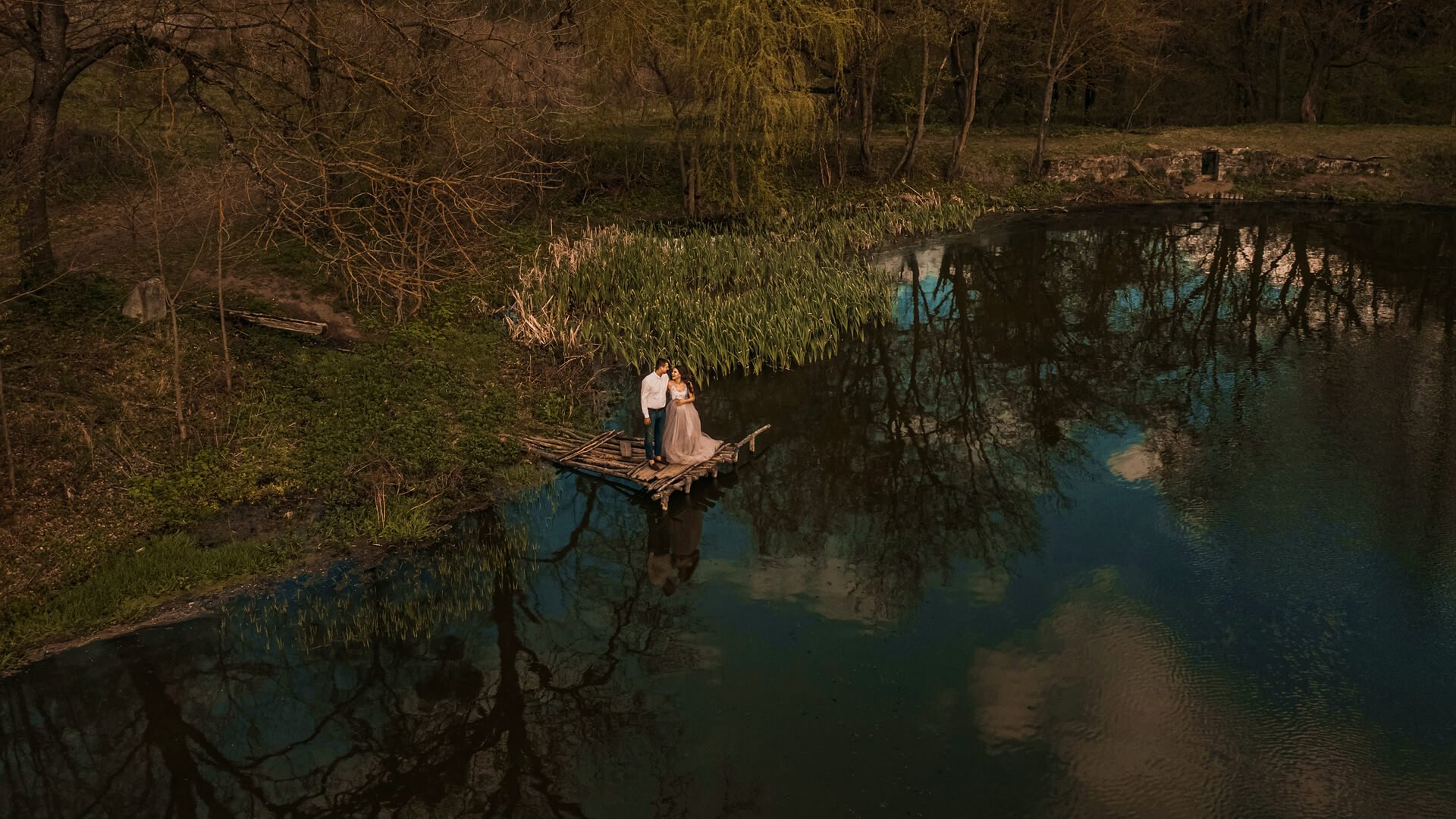 Mooie foto's voorafgaand aan de huwelijksceremonie