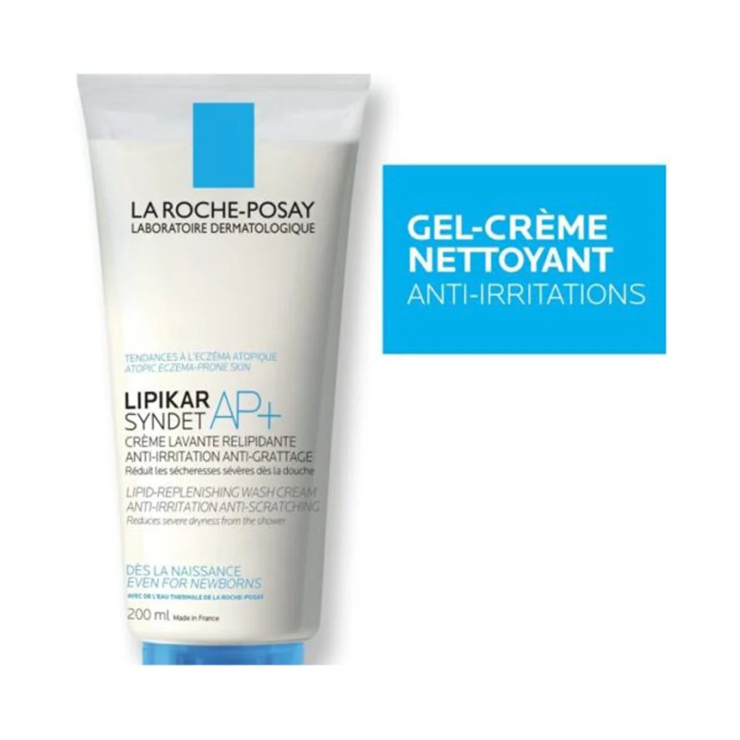 La Roche-Posay Lipikar Syndet AP+ Crème Lavante Peau Sèche et Eczéma Atopique| 200ml