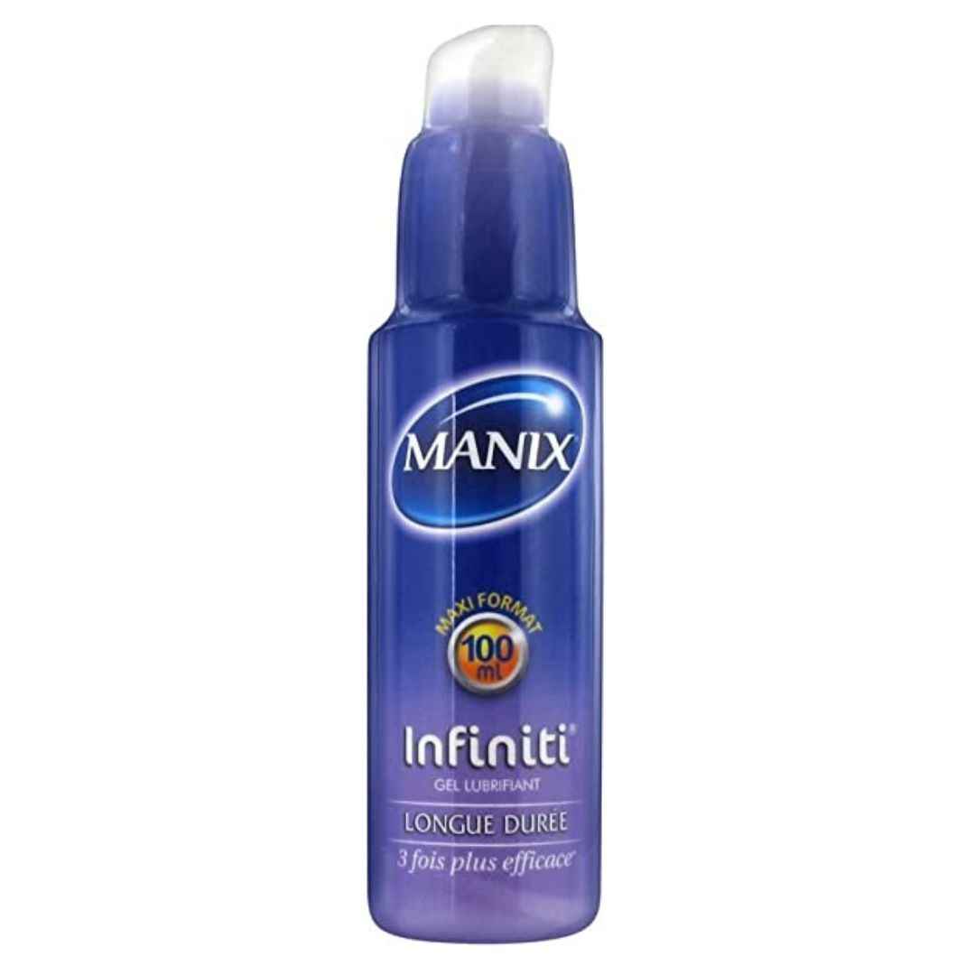 Le Manix Gel Infiniti est un gel lubrifiant de haute qualité, conçu pour offrir un confort exceptionnel pendant vos moments intimes. Grâce à sa texture soyeuse et non collante, il procure une sensation naturelle, idéale pour des relations plus agréables et fluides. H2: Avantages du Manix Gel Infiniti Lubrification Longue Durée : Assure un confort prolongé sans avoir à réappliquer. Texture Non Collante : Une sensation soyeuse qui ne laisse aucun résidu. Compatible avec les Préservatifs : Parfait pour une utilisation avec tous les types de préservatifs, y compris les préservatifs en latex et sans latex. H2: Contenu de la Boîte Flacon pratique de 100 ml pour une utilisation prolongée. Facile à appliquer grâce à son flacon ergonomique.