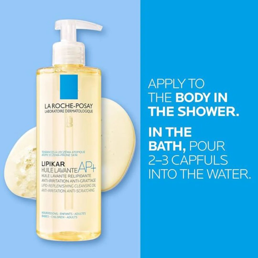 La Roche-Posay Lipikar Huile Lavante AP+ Peau Sèche et Eczéma Atopique | 400ml
