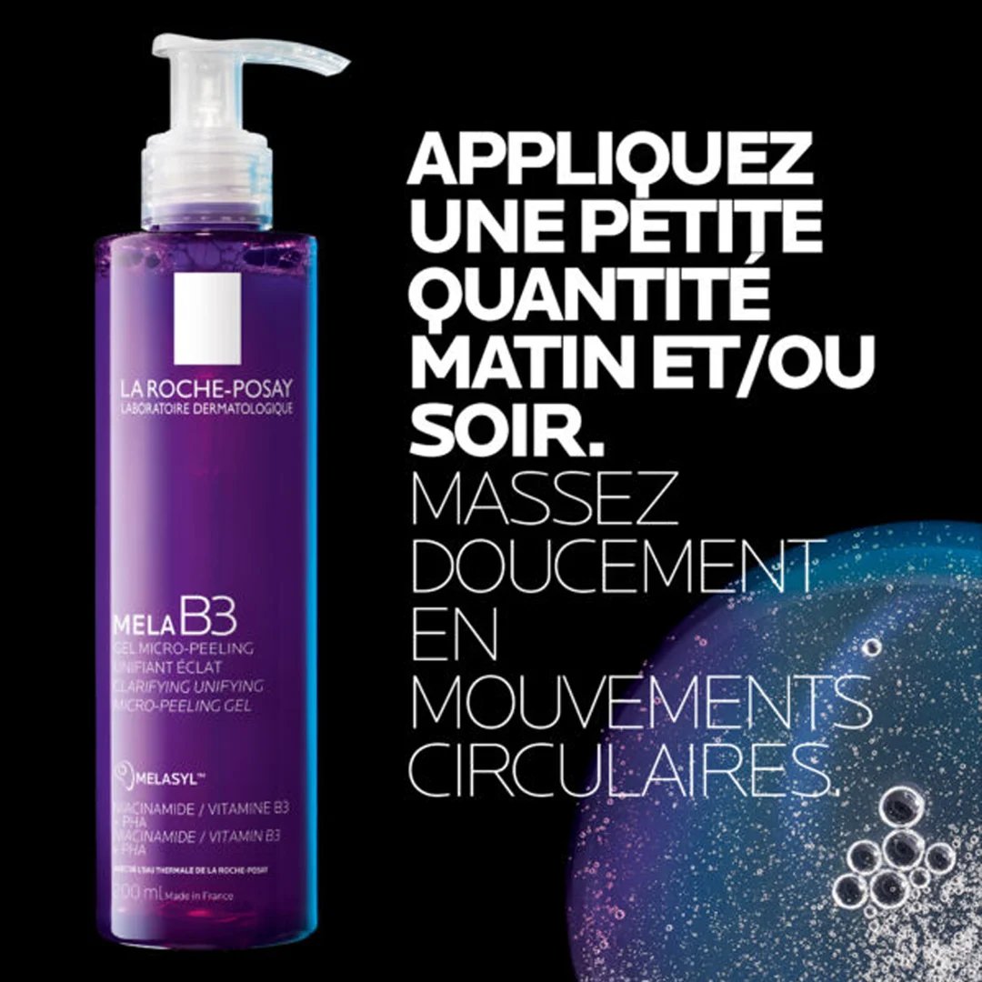 LA ROCHE POSAY MELA B3 GEL MICRO PEELING UNIFIANT ECLAT 200 ML