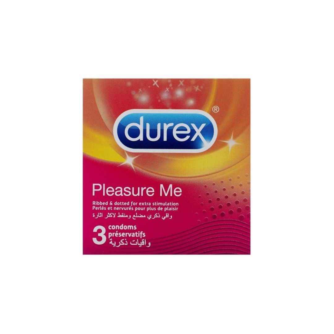 Préservatifs Durex Pleasure Me – Stimulation et Plaisir, 3 pièces