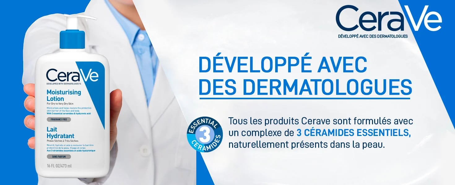 CeraVe Lait Hydratant Léger Peau Sèche à Très Sèche | 236ml