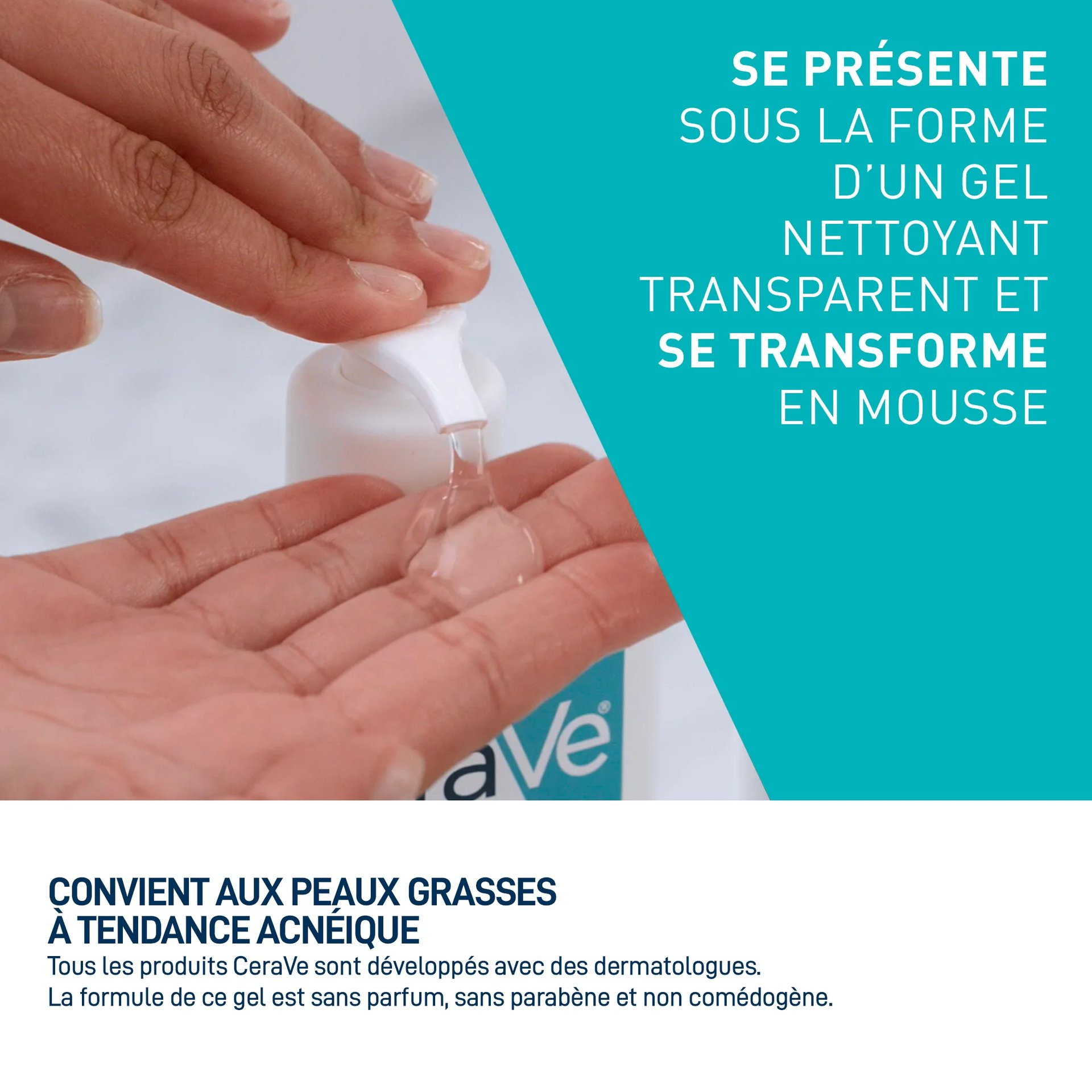 CeraVe Gel Moussant Anti-Imperfections | Peau Grasse à Tendance Acnéique | 236ml