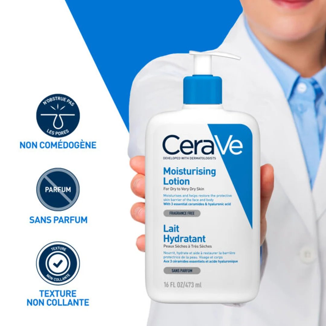 CeraVe Lait Hydratant Léger Peau Sèche à Très Sèche 1080 5