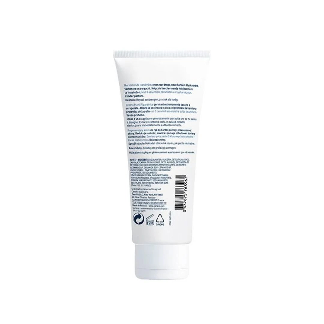 CeraVe Crème Réparatrice Mains Sèches et Abîmées | 50ml