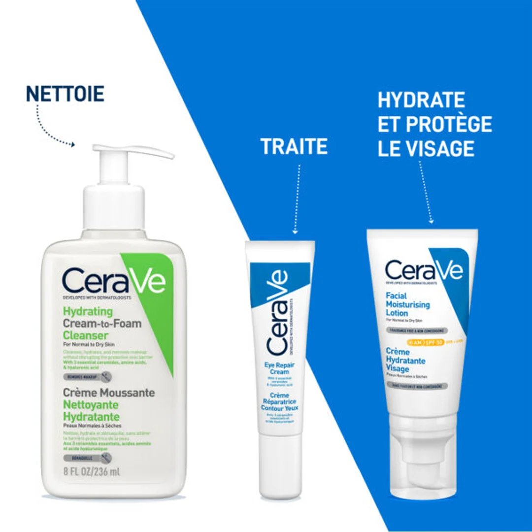 CeraVe Crème Réparatrice Yeux Anti-Cernes et Anti-Poches | 14ml