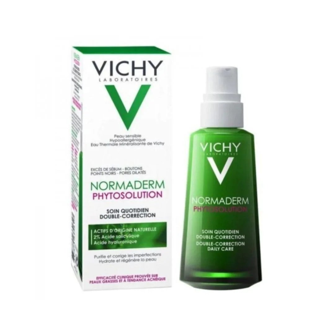 Vichy Normaderm Phytosolution Soin Double Correction Peau Grasse Acnéique | 50ml