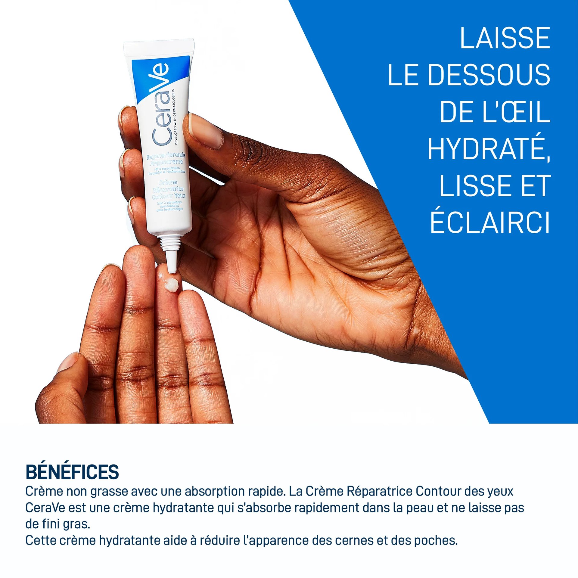 CeraVe Crème Réparatrice Yeux Anti-Cernes et Anti-Poches | 14ml