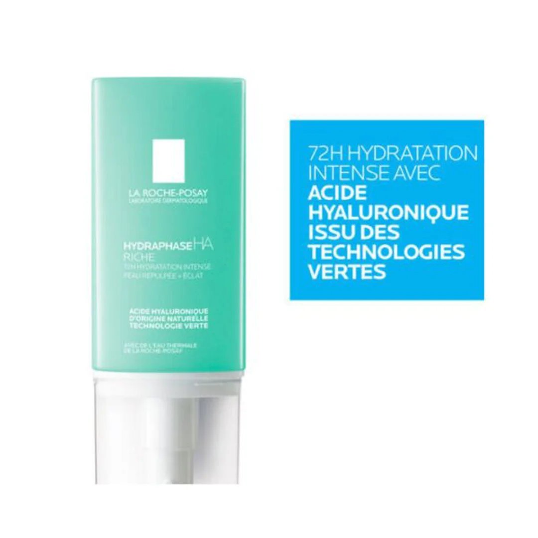 La Roche-Posay Hydraphase HA Riche Crème Hydratante Peau Sèche à Très Sèche | 50ml