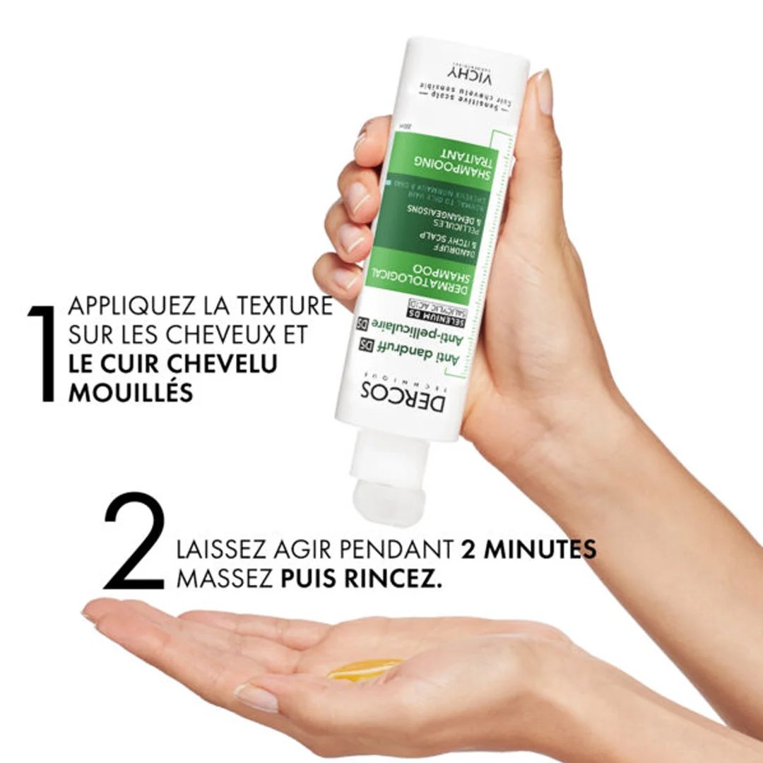 VICHY DERCOS SHAMPOING ANTIPELLICULAIRE CHEVEUX NORMAUX A GRAS 200 ML