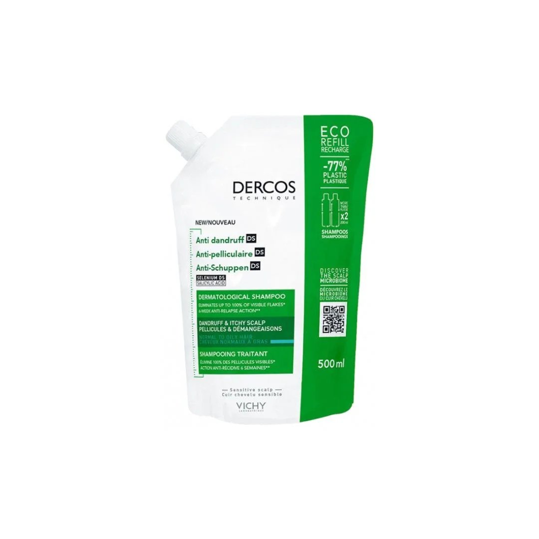 Vichy Dercos Eco Recharge Shampoo Anti-Pelliculaire | 500ML
