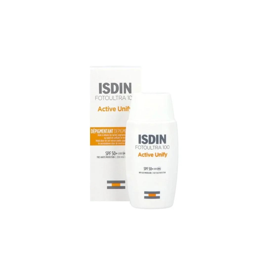 ISDIN Foto Ultra Active Unify Transparent SPF50 | Protection Solaire Optimale
